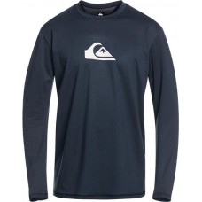 Quiksilver Men's Solid Streak Long Sleeve Navy Blazer Rashguard Quiksilver Men's Solid Streak Long Sleeve Navy Blazer Rashguard