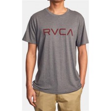 RVCA Men's Big RVCA Short Sleeve Graphic Smoke Black T-Shirt