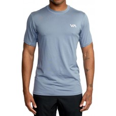 RVCA Men's Sport Vent Shirt Sleeve Blue T-Shirt RVCA Men's Sport Vent Shirt Sleeve Blue T-Shirt