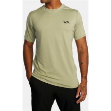RVCA Men's Sport Vent Shirt Sleeve Grey Army T-Shirt