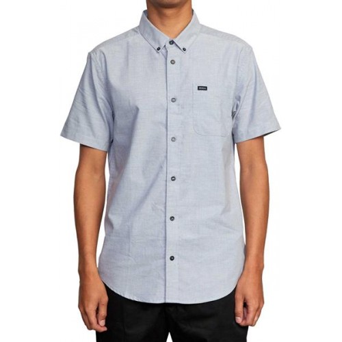 RVCA Men's That'll Do Stretch Short Sleeve Pavement Shirt RVCA Men's That'll Do Stretch Short Sleeve Pavement Shirt
