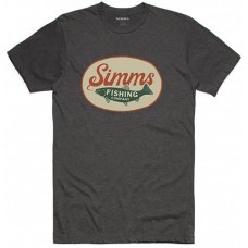 Simms Co Men's Trout Wander Charcoal Heather T-shirt Simms Co Men's Trout Wander Charcoal Heather T-shirt