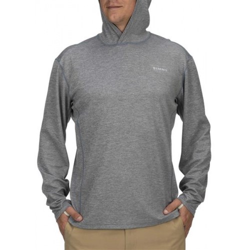Simms Men's BugStopper Steel Heather Hoodie Simms Men's BugStopper Steel Heather Hoodie