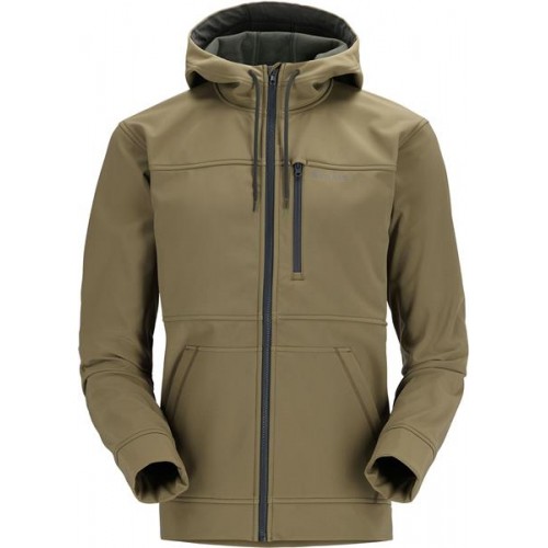 Simms Men's Rogue Fleece Full-Zip Hooded Dark Stone Jacket Simms Men's Rogue Fleece Full-Zip Hooded Dark Stone Jacket