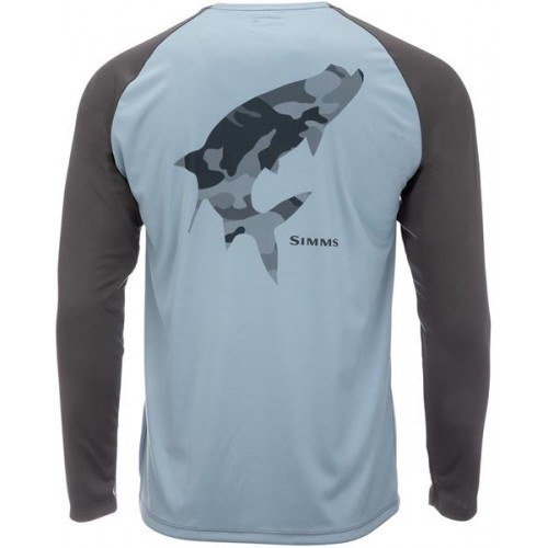 Simms Men's Tech Artist Series Long Sleeve Tarpon/Steel Blue/Steel Shirt Simms Men's Tech Artist Series Long Sleeve Tarpon/Steel Blue/Steel Shirt