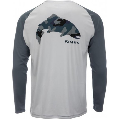 Simms Men's Tech Artist Series Long Sleeve Trout/Sterling/Storm Shirt Simms Men's Tech Artist Series Long Sleeve Trout/Sterling/Storm Shirt