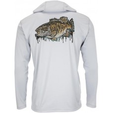 Simms Men's Tech Artist Series Smallie/Sterling Hoodie Simms Men's Tech Artist Series Smallie/Sterling Hoodie