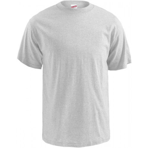 Soffe Men's Midweight Cotton Ash T-Shirt Soffe Men's Midweight Cotton Ash T-Shirt