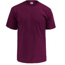Soffe Men's Midweight Cotton Maroon T-Shirt Soffe Men's Midweight Cotton Maroon T-Shirt