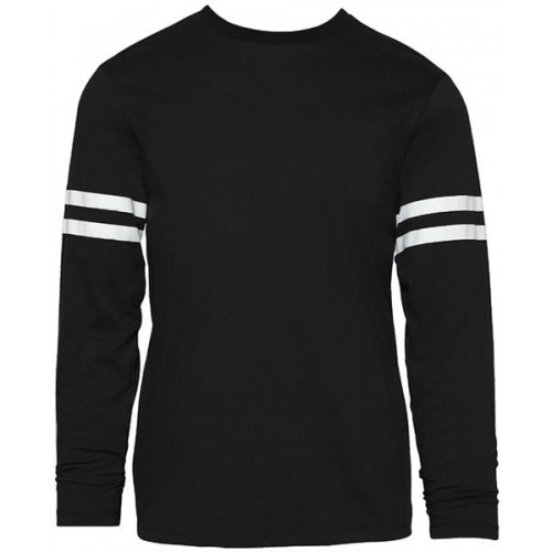 Soffe Men's Striped Long Sleeve Black Shirt Soffe Men's Striped Long Sleeve Black Shirt