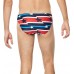Speedo Men's Dripping Gold Brief Red/White/Blue Swimsuit Speedo Men's Dripping Gold Brief Red/White/Blue Swimsuit