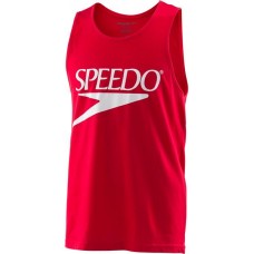 Speedo Unisex Vintage Logo Tank Speedo Red Top
