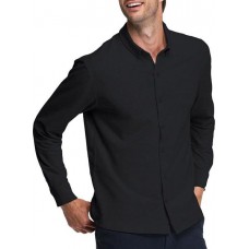Swet Tailor Mindul Long Sleeve Button Down Black Shirt