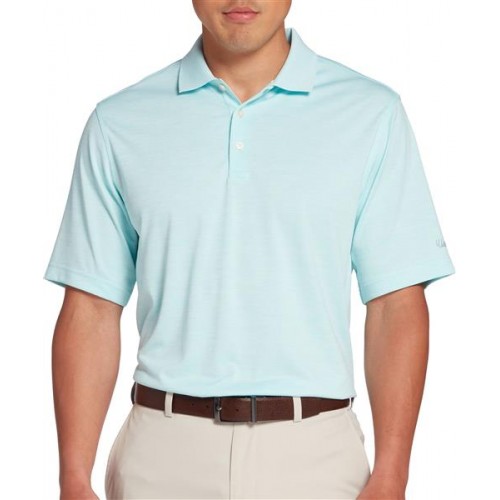 Walter Hagen Men's Core Space Dye Golf Blue Frost Polo Walter Hagen Men's Core Space Dye Golf Blue Frost Polo