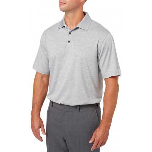 Walter Hagen Men's Core Space Dye Golf Grey Alloy Polo Walter Hagen Men's Core Space Dye Golf Grey Alloy Polo