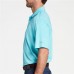 Walter Hagen Men's Core Space Dye Golf Sky Blue Polo