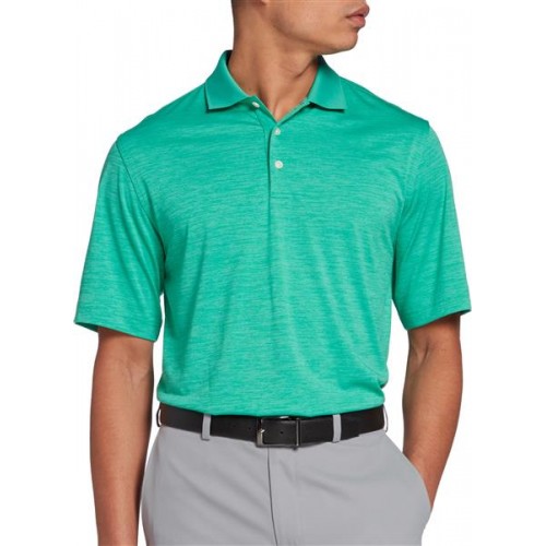 Walter Hagen Men's Core Space Dye Golf Waterslide Green Polo Walter Hagen Men's Core Space Dye Golf Waterslide Green Polo