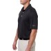 Walter Hagen Men's Essential Texture Stripe Golf Black Polo
