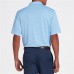 Walter Hagen Men's Essential Texture Stripe Golf Daybreak Blue Polo Walter Hagen Men's Essential Texture Stripe Golf Daybreak Blue Polo