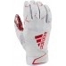 Adidas Adult Adizero 5-Star 8.0 Three Stripe Life Receiver White/Red Glove Adidas Adult Adizero 5-Star 8.0 Three Stripe Life Receiver White/Red Glove