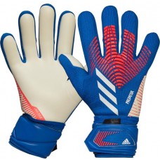 adidas Adult Predator League Soccer Goalkeeper Hi Res Blue/White Gloves