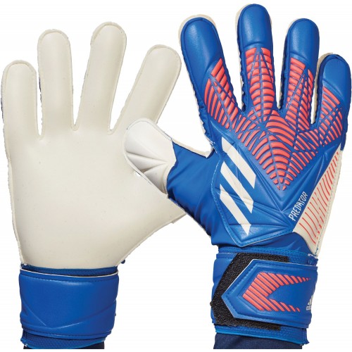 adidas Adult Predator Match Soccer Goalkeeper Hi Res Blue/White Gloves adidas Adult Predator Match Soccer Goalkeeper Hi Res Blue/White Gloves