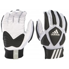 adidas Adult Scorch Destroy Lineman White/Black Gloves