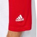 adidas Adult Triple Stripe 3/4 Sleeve Baseball Practice Tango Red Shirt