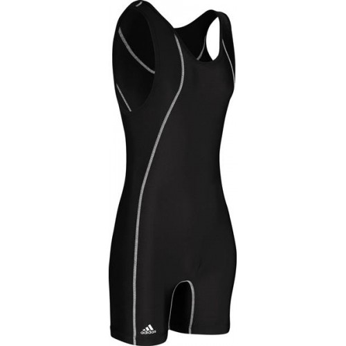 adidas Adult Wrestling Black/Black Singlet adidas Adult Wrestling Black/Black Singlet