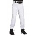 adidas Boys' Incite Closed Bottom Baseball White Pants