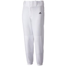 adidas Boys' Incite Closed Bottom Baseball White Pants