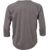 adidas Boys' Triple Stripe 3/4 Sleeve Tech Baseball Practice Grey Shirt