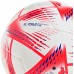 adidas FIFA World Cup Qatar 2022 Al Rihla Club Soccer White/Solar Red/Pantone Ball