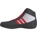 adidas Kids' HVC 2 Wrestling Grey/Red Shoes adidas Kids' HVC 2 Wrestling Grey/Red Shoes