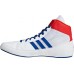 adidas Kids' HVC 2 Wrestling White/Blue Shoes