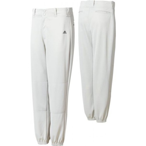 adidas Men's Incite Closed Bottom Baseball White Pants adidas Men's Incite Closed Bottom Baseball White Pants