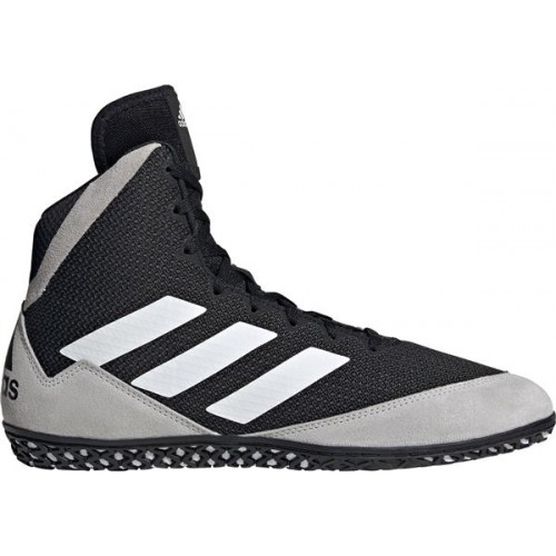 adidas Men's Mat Wizard 5 Wrestling Black/Grey Shoes adidas Men's Mat Wizard 5 Wrestling Black/Grey Shoes