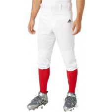 adidas Men's Triple Stripe Knicker Baseball White Pants
