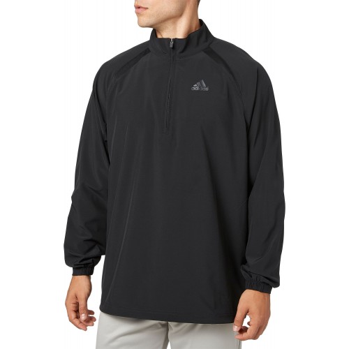 adidas Men's Triple Stripe Long Sleeve Baseball Black/White Jacket adidas Men's Triple Stripe Long Sleeve Baseball Black/White Jacket