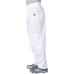 adidas Men's Triple Stripe Open Bottom Baseball White Pants adidas Men's Triple Stripe Open Bottom Baseball White Pants