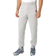 adidas Men's Triple Stripe Traditional Baseball Grey Baseball Pants