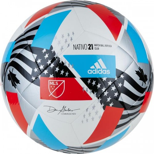 adidas MLS Nativo21 Club Soccer White/Black/Metallic Silv Ball adidas MLS Nativo21 Club Soccer White/Black/Metallic Silv Ball