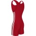adidas Three Stripe Wrestling Red/White Singlet adidas Three Stripe Wrestling Red/White Singlet