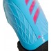 adidas X Match Soccer Shin Sky Rush/White/Shock Pink Guards