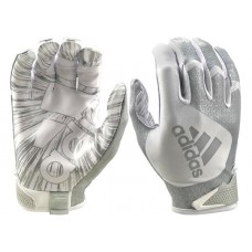 adidas Youth ScorchLight 5.0 Receiver White/Silver Gloves