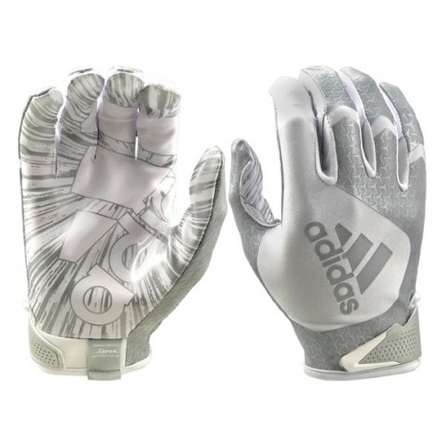 adidas Youth ScorchLight 5.0 Receiver White/Silver Gloves adidas Youth ScorchLight 5.0 Receiver White/Silver Gloves