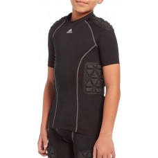 Adidas Youth Techfit Padded Football Black Shirt