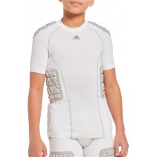 Adidas Youth Techfit Padded Football White Shirt Adidas Youth Techfit Padded Football White Shirt