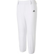 adidas Youth Triple Stripe Pull Up White Pants