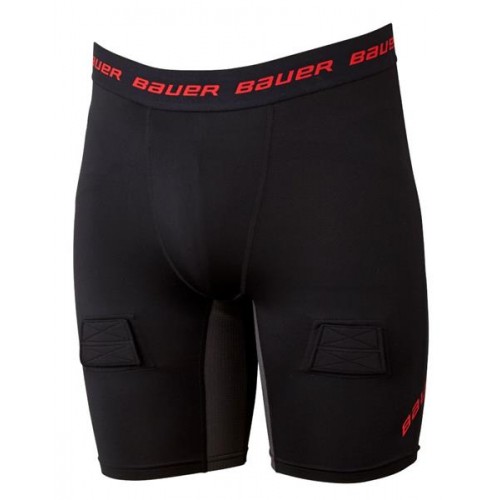 Bauer Youth Essential Jock Black Shorts Bauer Youth Essential Jock Black Shorts